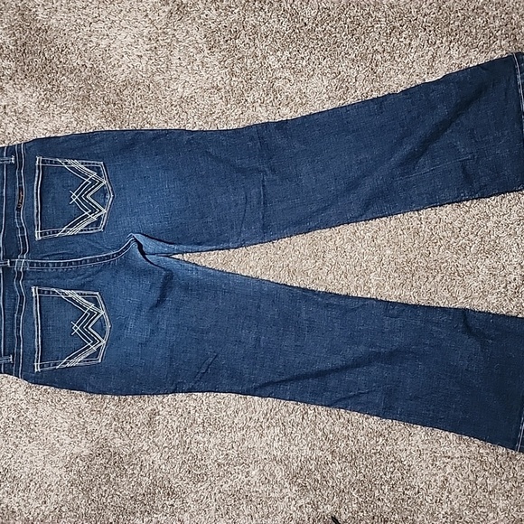 WRANGLER Q-Baby darkwash denim ladies bootcut ultimate riding jeans 13x32 - Picture 3 of 11